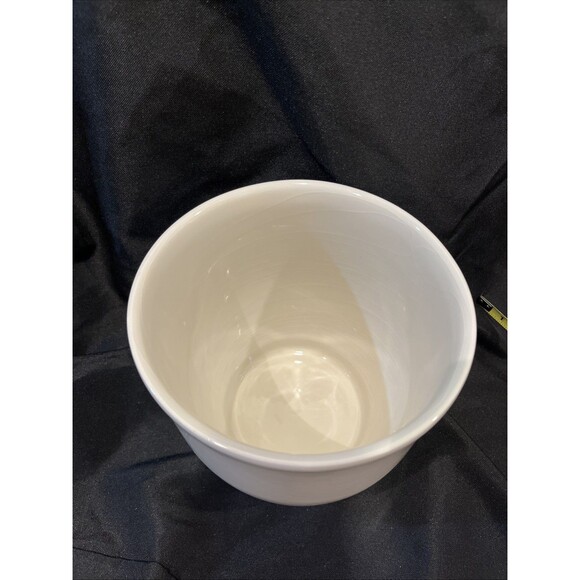 Smith & Hawken Off-White Ceramic Pottery Flower Planter Portugal Made 6.25”X6.5 - Picture 2 of 10